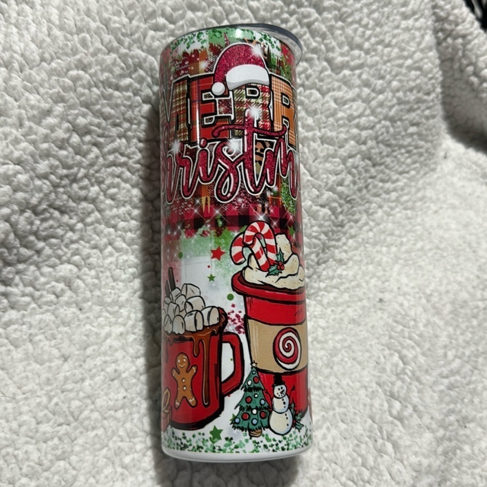 Merry Christmas 20 OZ Skinny Tumbler